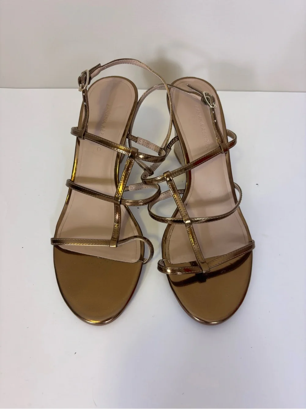 Banana Republic shiny bronze